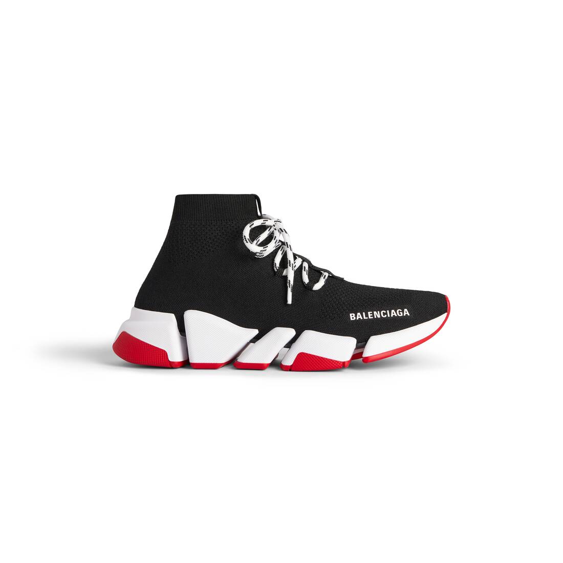 Men’s Speed 2.0 Lace-up Recycled Knit Sneaker in Black - Image 1